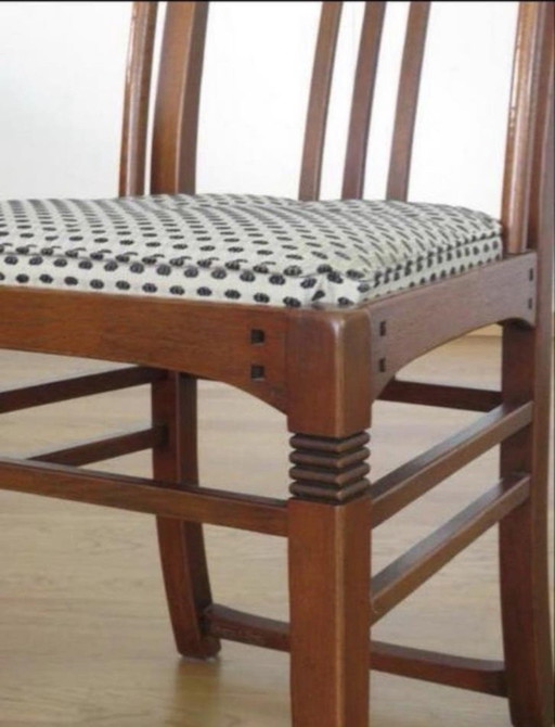4 Schuitema Art Nouveau Dining Chairs