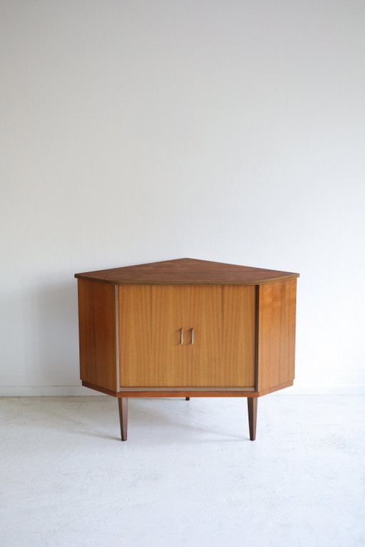 Scandinavische Hoekkast Jaren 60 – wandkast, Wood