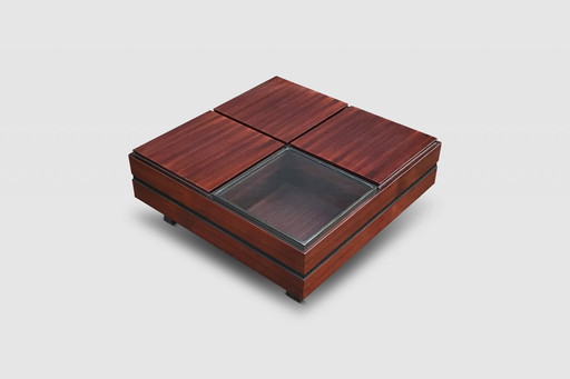 Table basse à compartiments par Carlo Hauner pour Forma Italie 1960s