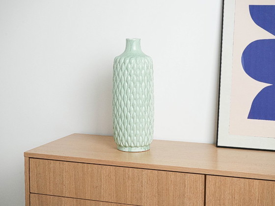 Image 1 of Vase en céramique vert menthe, design italien, années 1960, fabriqué en Italie