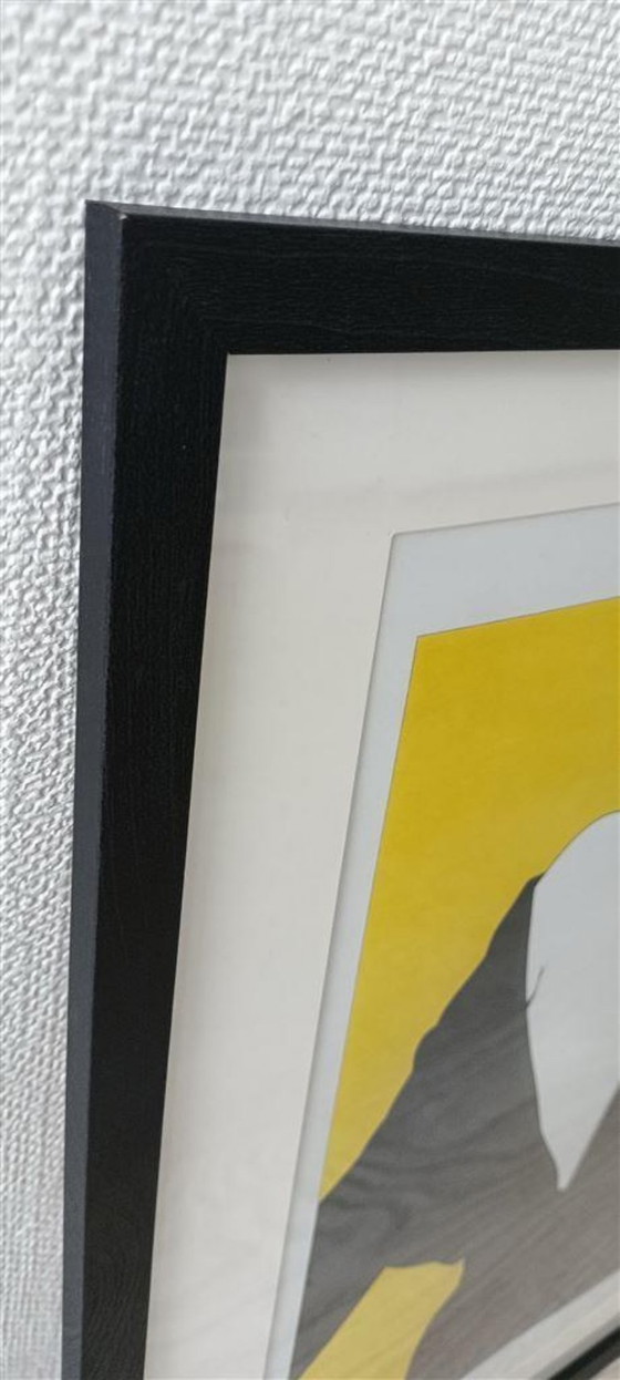 Image 1 of Poster affisso Pop Art Deco anni '80 di Patrick Nagel con cornice