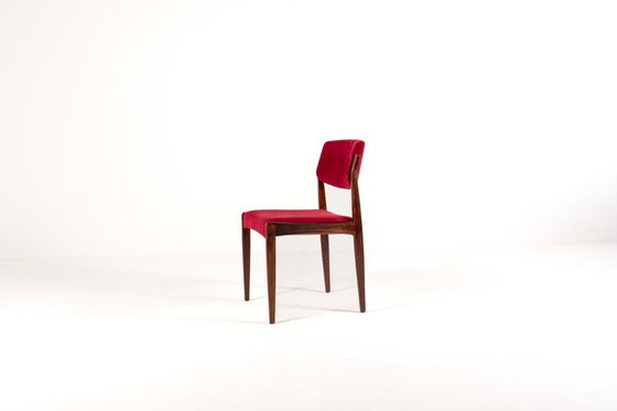 Image 1 of 8x Danish Modern Palisander Esszimmerstühle von H.W. Klein für Bramin, 1960er