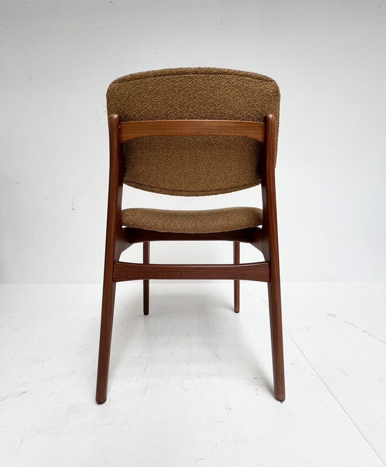 Image 1 of Set Of 4 Solid Wood Danish Chairs, 1970's