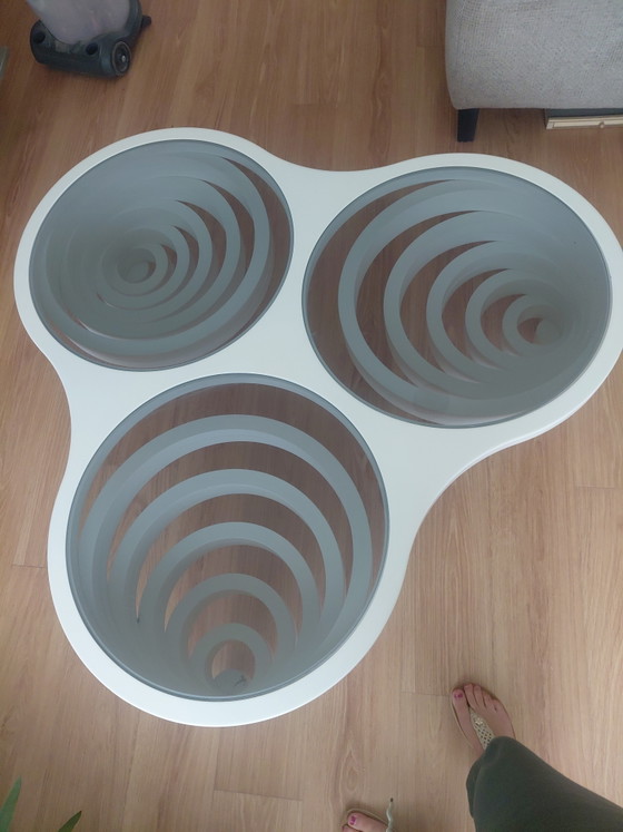 Space Age Salontafel Met Rookglas – Metaal & Hout – Metal, Wood (photo 2 of 10)