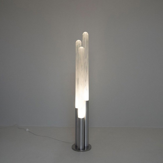 Image 1 of Lámpara de pie rara de Aldo Nason para Mazzega Murano (aprox. 1965)