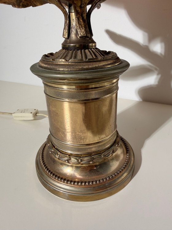 Image 1 of Willy Daro Table Lamp with Sculptural Leaf Base