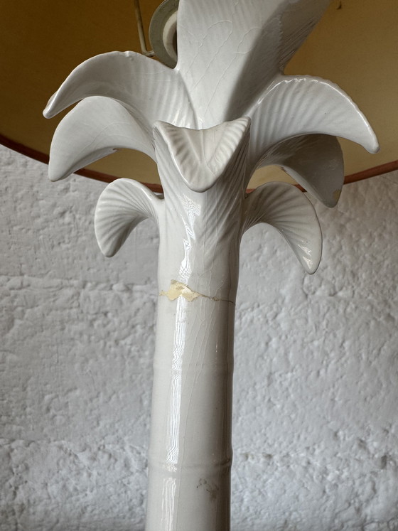 Image 1 of Tommaso Barbi ceramic palm tree lamp, 1960s