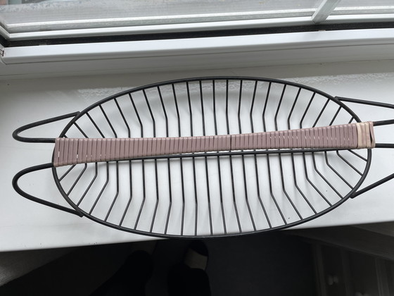 Image 1 of Vintage wire fruit bowl from the 1960s