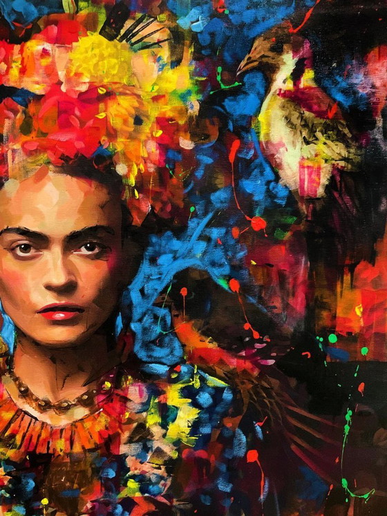 Image 1 of Alberto Ricardo - Frida Kahlo - Artist Canvas