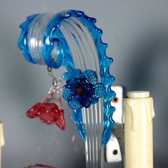 Image 1 of Coppia Appliques Vetro Soffiato Colorato Murano