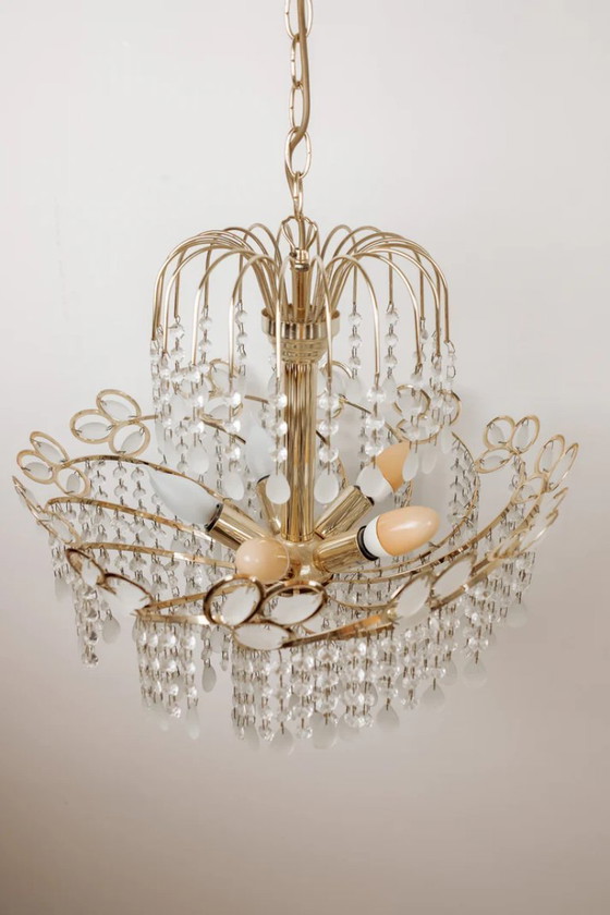 Image 1 of Vintage Italian teardrop pendant lamp