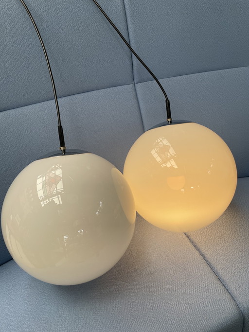 Grote Raak ochtendmist hanglampen, jaren 70