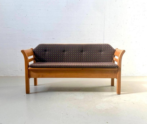 Diseño danés vintage + banco artesanal de madera de aliso, década de 1980. – bankjes, Wood