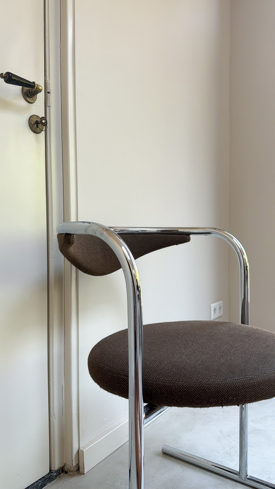 Vintage chrome S30 Thonet chair – Dining chairs, Textile (photo 8 of 9)