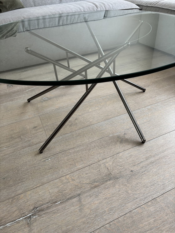 Image 1 of Tavolino in vetro Balance di design italiano degli anni Settanta