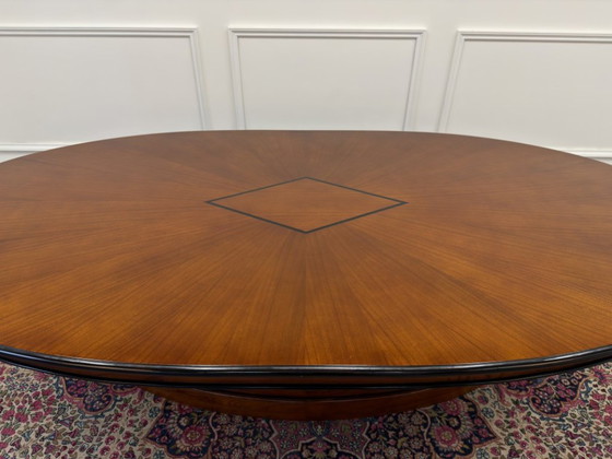 Large oval Art Deco Conference and Dining table – Wood (photo 11 of 11)