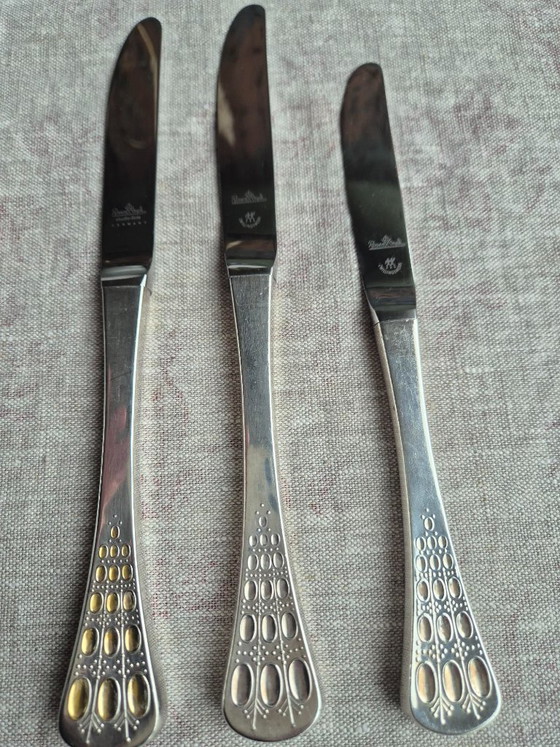 Rosenthal Cutlery Set with Golden Accents, Silver, Klassiek (photo 2 of 9)