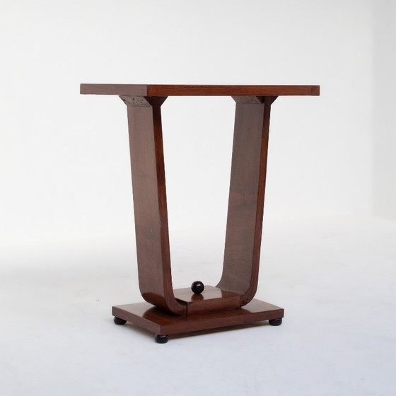 Image 1 of Art Deco Console Table in Walnut