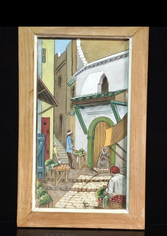 Image 1 of Orientalistisch schilderij, ca. 1930