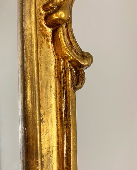 Image 1 of Vintage gold leaf mirror 101x62cm