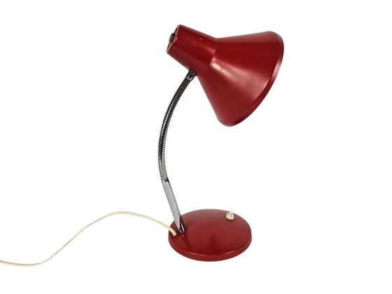 Image 1 of Hala Zeist - lampada da tavolo - rosso - collo flessibile - anni '60