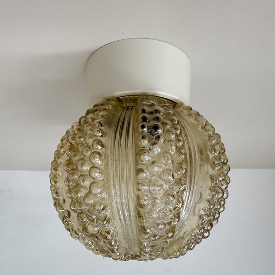Image 1 of Vintage glass bubble ceiling lamp , 1970s