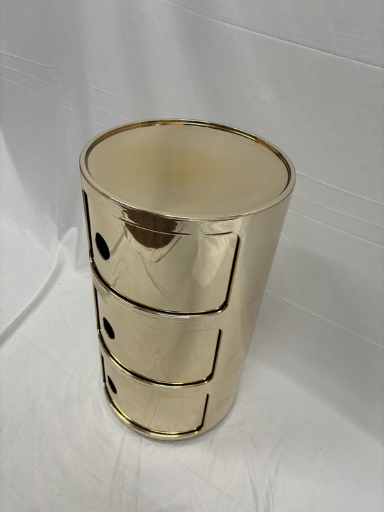 Image 1 of Kartell Componibili (3 piezas): ¡Diseño italiano en oro de lujo!