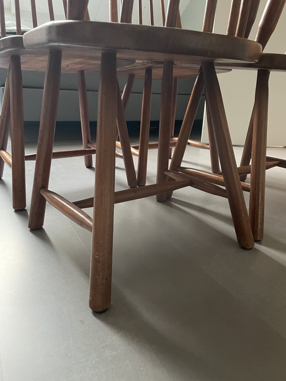 Image 1 of 4 vintage eetkamerstoelen
