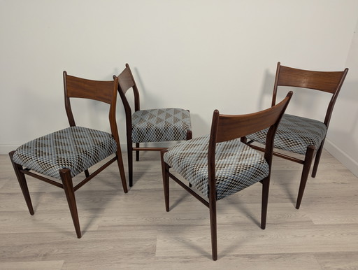 4 midcentury Cees Braakman SA10 stoelen voor Pastoe