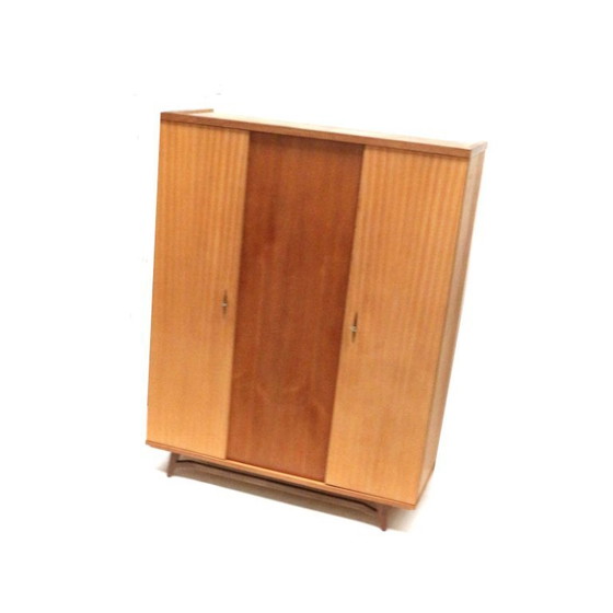 Image 1 of Vintage 3-door wardrobe / linen cupboard from the 1960s