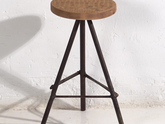 Sgabello rotondo in stile industriale (c.1960) #1 – Sgabelli, Iron, Industrieel (photo 2 of 16)