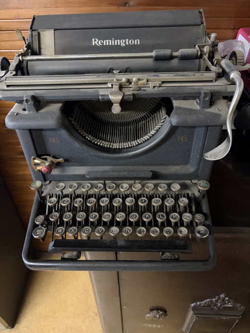 Machine à écrire vintage Remington Standard n° 16 (années 1930) – Style industriel
