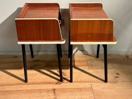 Image 1 of Prachtig vintage rockabilly tv meubel & 2 kastjes