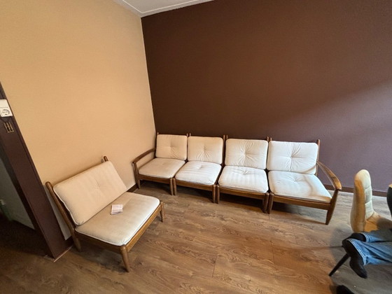 Image 1 of Stunning Mid-Century Modular Sofa Set — 5 Pieces, 1960s/70s