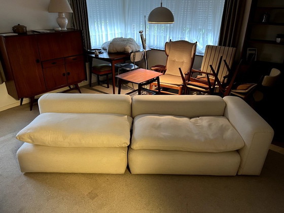 Image 1 of Vintage 1960s sofa - white fabric