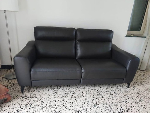 Fauteuil électrique en cuir véritable - Poltrone e Sofa