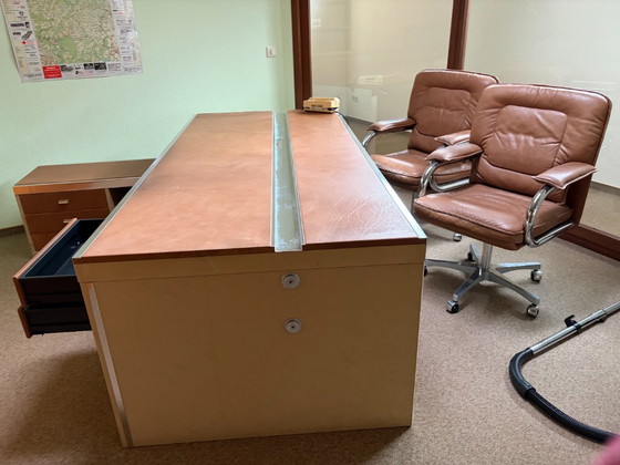 Italiaans vintage directiebureau in mid-century modern stijl, gemaakt door Guido Faleschini en vervaardigd (photo 4 of 23)