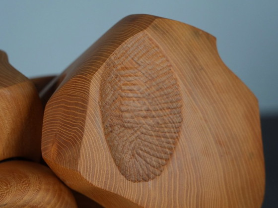 Organische abstrakte Holzskulptur von Joop van Bergen, Niederlande, 1980er Jahre – Bildhauerei, Wood (photo 8 of 10)