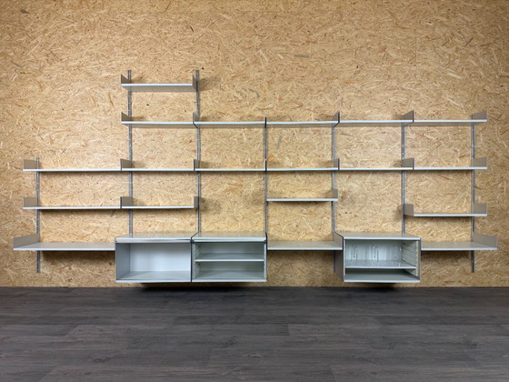 Jaren 60 70 Wandrek Wall Unit van Dieter Rams voor Vitsoe 606 – Metal (photo 15 of 22)