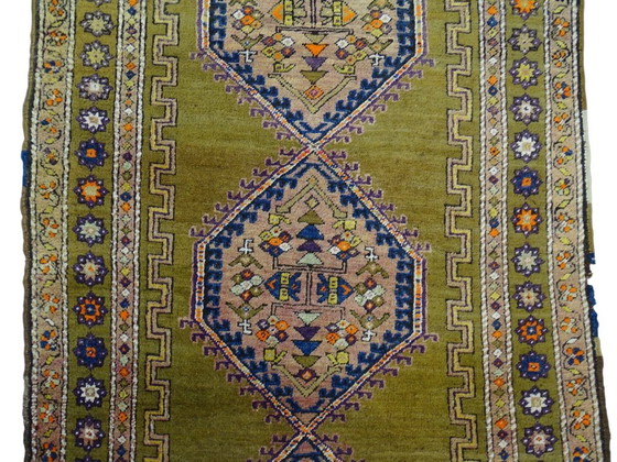 Image 1 of Semi-antique Kazak runner - 375 x 113 - Hand-knotted