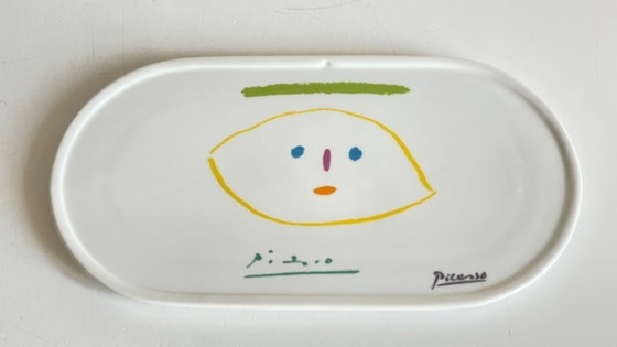 Image 1 of Serveerschaal/bord gesigneerd door Picasso