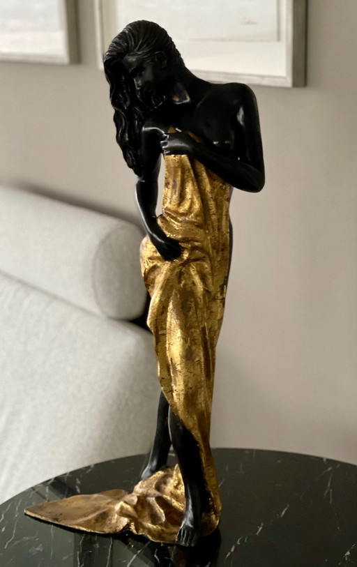 Art Deco Bronze Statue Lumiere