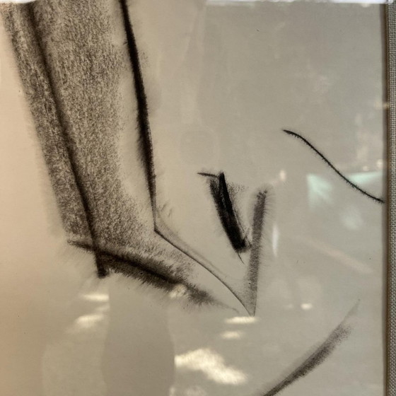 Georges De Vlamynck, Nudo Astratto, Tecnica Mista su Carta, Anni '40 – Dipinti e disegni, Paper, Art Deco (photo 5 of 10)