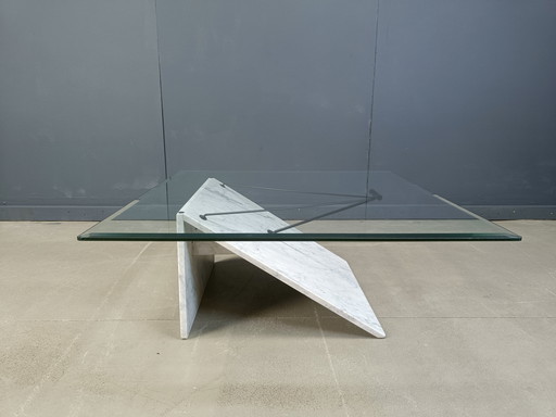 Postmodern Italian Marble Coffee Table, 1980s
