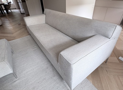 Design on Stock Sofa: Bloq - 3-Sitzer + Hocker – bankstel, Textile (photo 2 of 10)