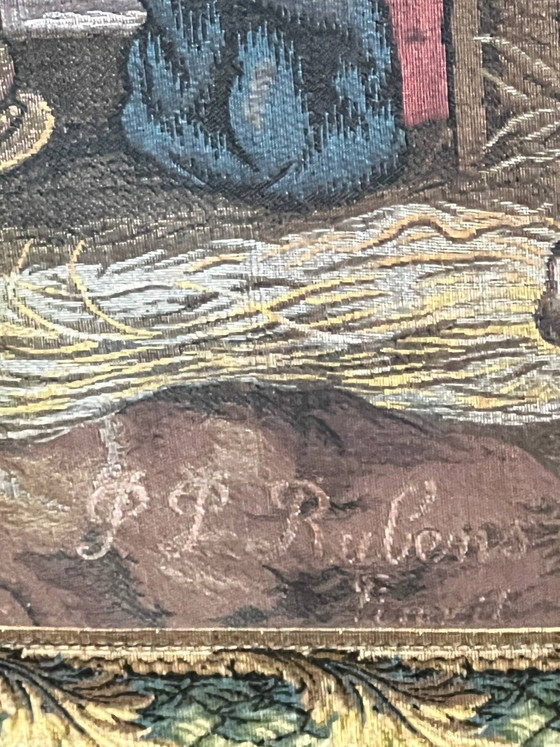 Wandtapijt gebaseerd op het schilderij "De Aanbidding der Wijzen" van Peter Paul Rubens. – Wanddecoratie (photo 5 of 7)