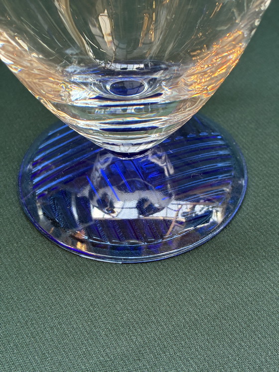 Image 1 of 9x Schott Zwiesel Vintage Glasses on Cobalt Base