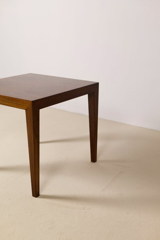 Image 1 of Mesa auxiliar de teca de Severin Hansen Jr., Haslev Møbelsnedkeri Dinamarca, años 60