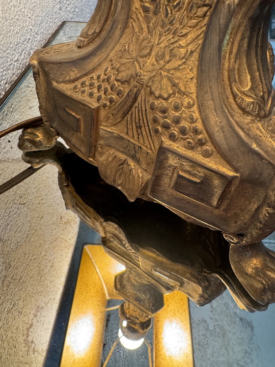 Image 1 of Lampe pique cierge d’église ancien 