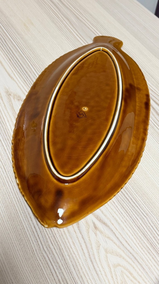Image 1 of 14 Pièces - Sarreguemines - Service à poisson - Couleur Caramel
